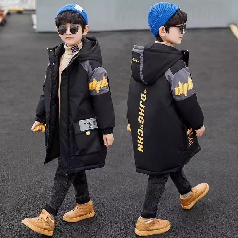 

Мальчиковая ветровка на флисовой подкладке: Теплая зимняя парка для детей Size 170