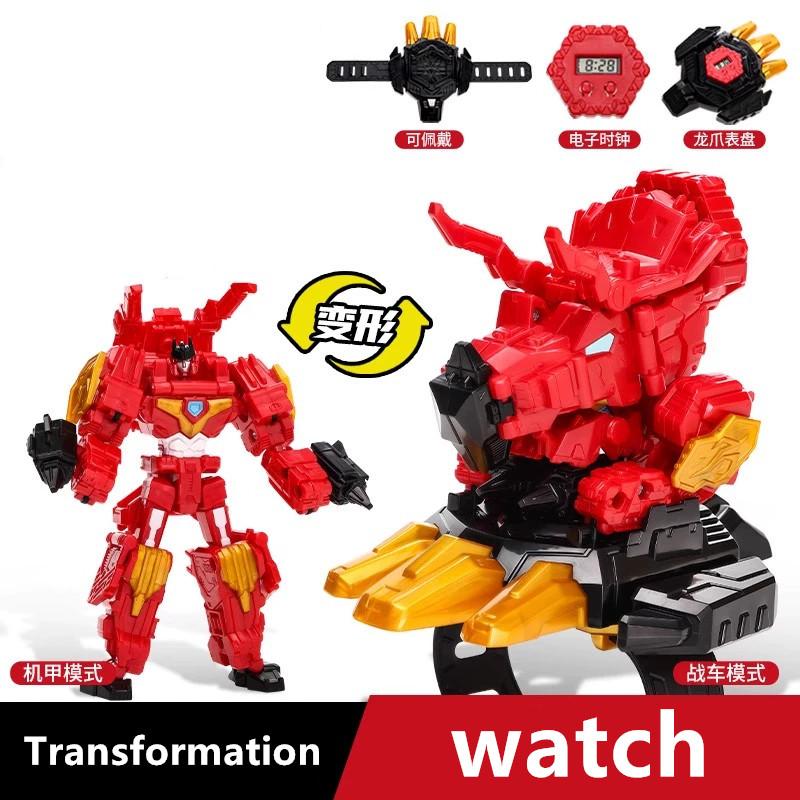 Mini Force 8 Super Dinoid Transform Combined Mecha Miniforce Robot Action Figures Toys Tyrannosaurus Rex Warlord Deformation TOY