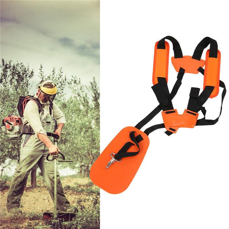 Adjust Strimmer Double Shoulder Harness Strap Belt Brush Cutter Grass Trimmer