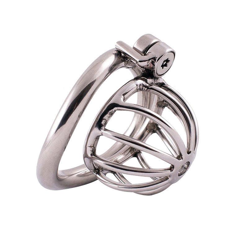 Screw Locking Metal Chastity Device Cock Cage Masturbation Prevention Penis Lock Slave Confinement Tool Sex Toys