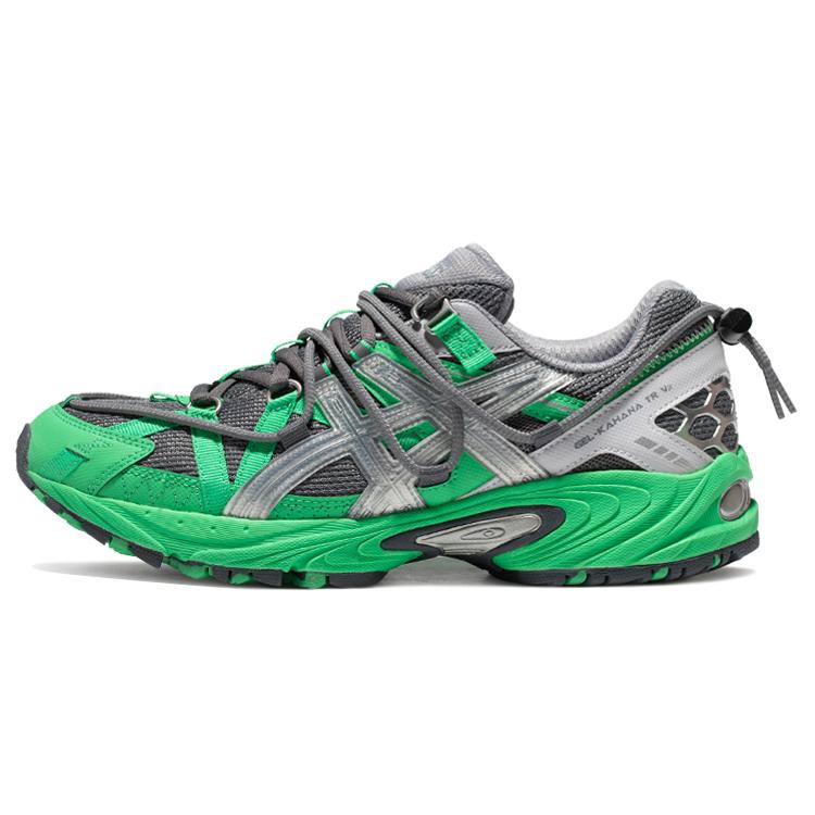 

новые Asics Gel Kahana Tr V2 Глина Серый Серебристый Зеленый 40.5