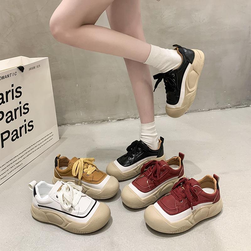 Popular dad shoes women's spring 2025 new breathable women's shoes retro versatile platform casual sports shoes tide