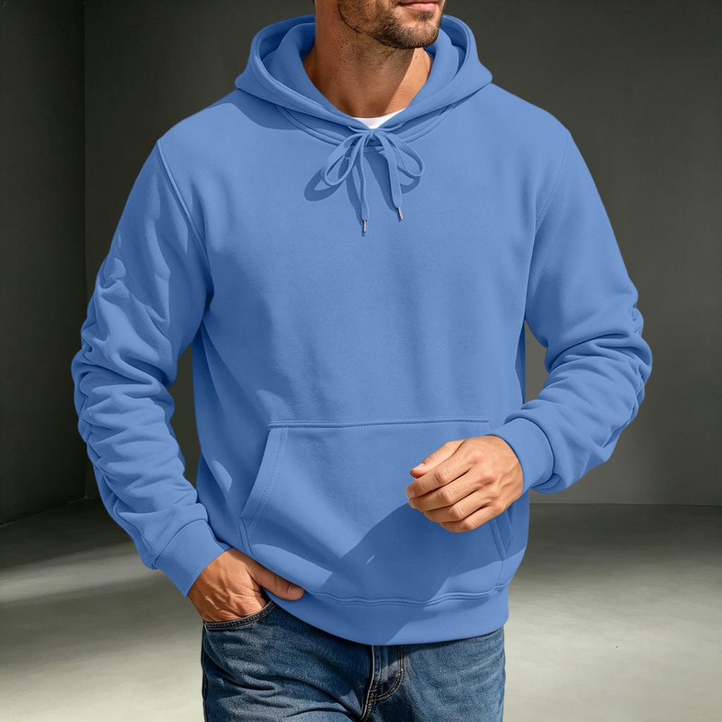 Men's Hoodie Casual Long Sleeve Pullover Sweatshirt for Fall and Winter Everyday Wear