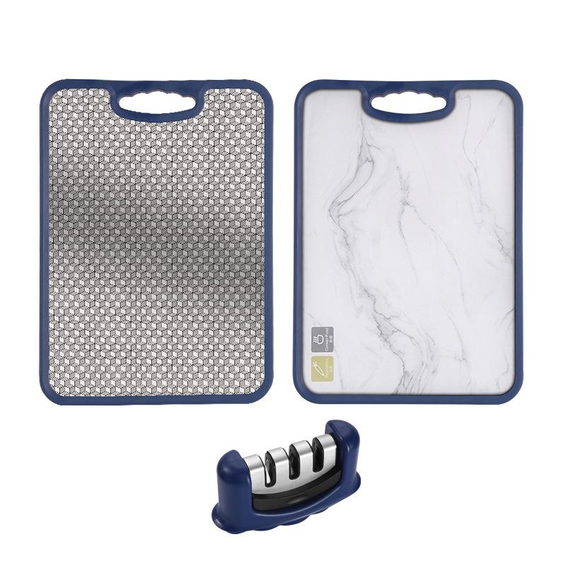 Antibacterial chopping board 304 stainless steel chopping board kitchen fruit chopping board double-sided chopping board