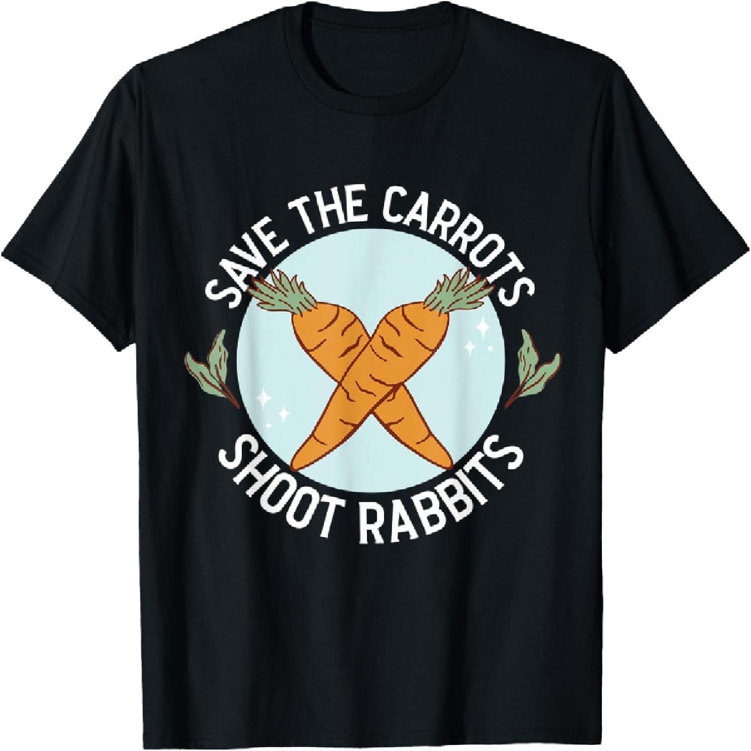 Save The Carrot Shoot Rabbits Carrot Vegan T-Shirt XXXXXL разноцветный