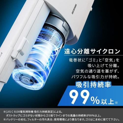 [Our Strongest Suction Power] Iris Ohyama Vacuum Cleaner Cordless Stick Cleaner Cyclone Suction Power Rechargeable Handy Electrostatic Mop daspo SCD-1