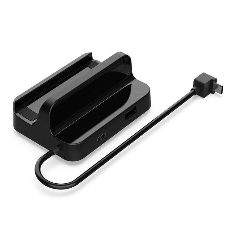 Multiport Adapter USB C Hub Docking Station for  with 3 USB2.0 Output Charging Bracket Holder 2.4G Connection