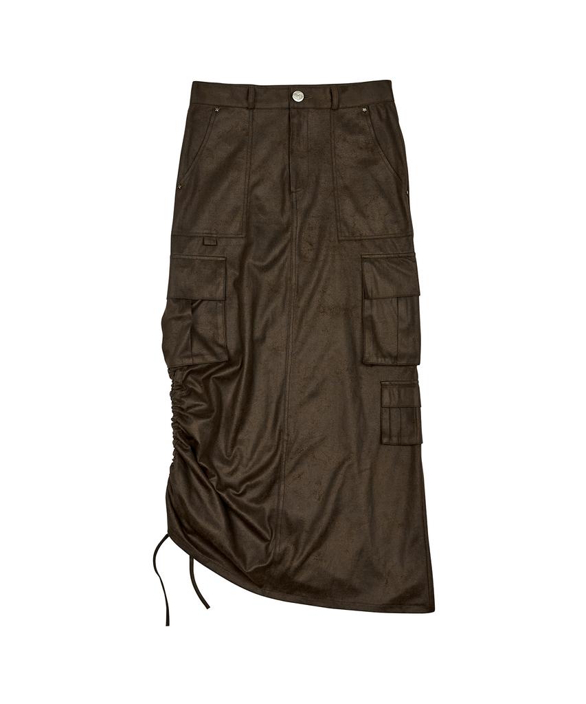 Love Is True Vl Cargo Skirt(Brown)