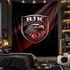 Arazzo da Appendere a Parete Stampa Beşiktaş FC Tessuto per Soggiorno Camera da Letto Decorazione Casa