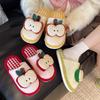Apfel Baumwollpantoffeln Damen Herbst und Winter neue Paare Zuhause Plüsch warm rutschfest Cartoon flauschige Hausschuhe Herren