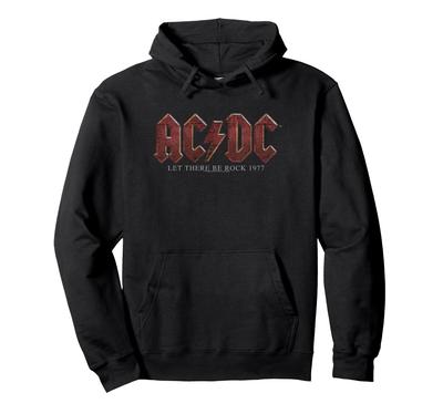 AC/DC Let There Be Rock 1977 Title Text Hoodie