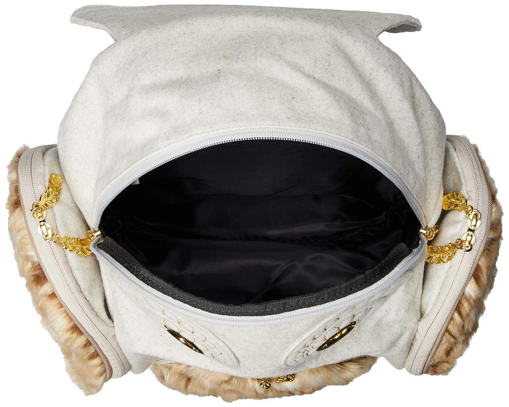 [MORN CREATIONS] Eule Klassischer Flanellpelz, Größe L, Weiß