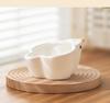 Ceramic Bird-Shaped Splash-Proof Parrot Feeding Bowl for Budgies & Cockatiels