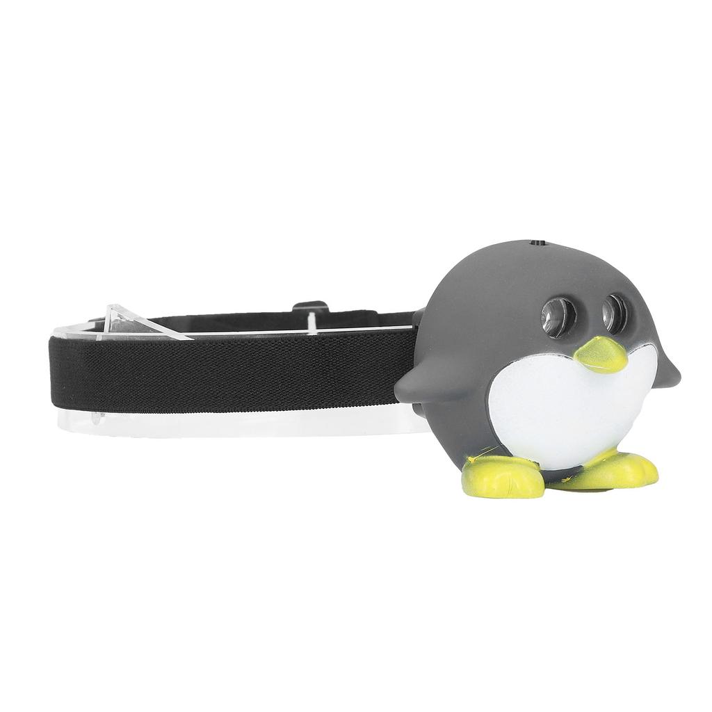 LED Animal Head Lamp 2 Modes Cute Lightweight Child Head Light for Reading Camping