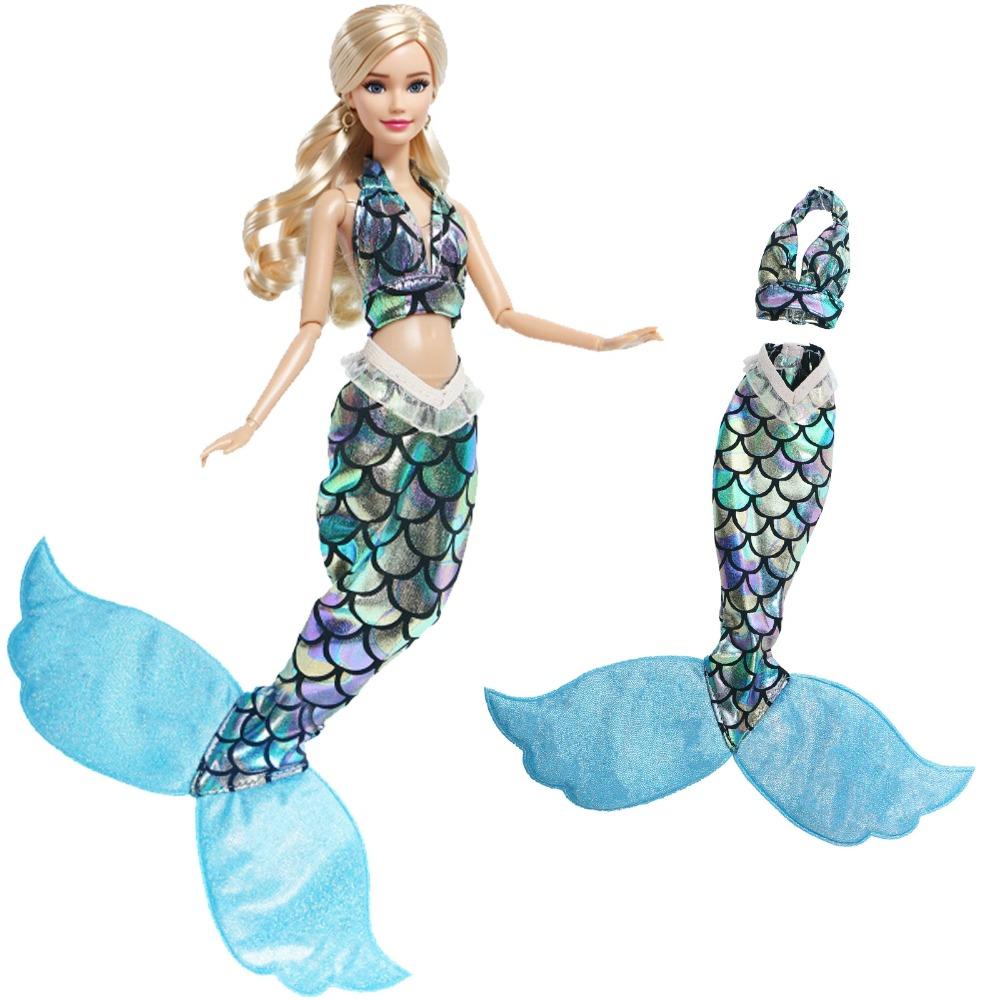 

Кукла Ba bie Модная Кукла Хвост Русалки Платье Юбка Похожее Сказочная Вечеринка Косплей Платье Одежда для Куклы 11.5 Аксессуары Игрушки