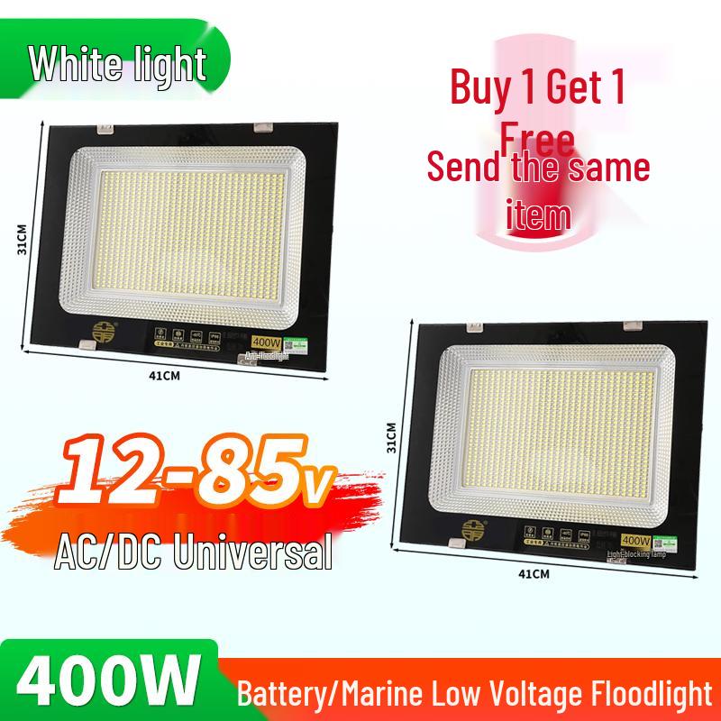 Yaming Marine LED Floodlight: 100W Outdoor Waterproof Spotlight for 12V/24V/36V DC Battery