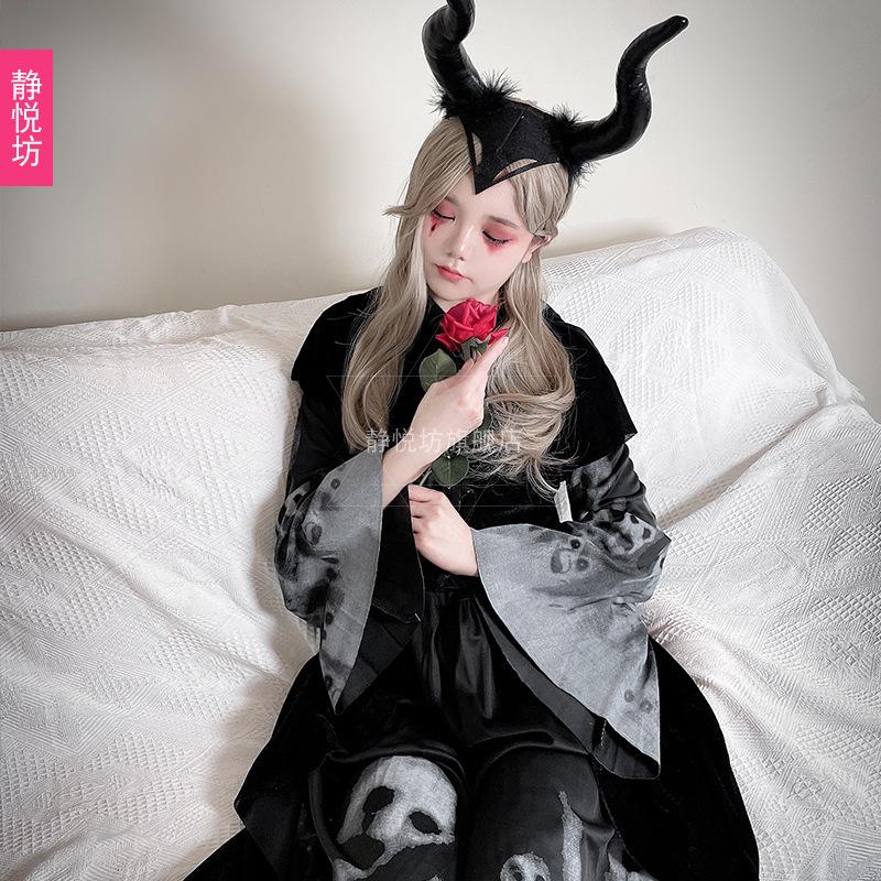 Halloween Costume Ghost Bride Zombie Vampire Witch Dark Dress Horror Zombie Costume Adult