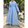 And American Foreign Trade Women's Clothing Cross-Border 2024 Fall Lapels Shirt Dress High Waist Lace Up Slim Fit Temperament Commute Long Dress