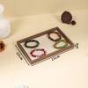 Minimalist Design Jewelry Tray Wooden Wood Grain Platter Elegant Display Tray  For Dressing Table