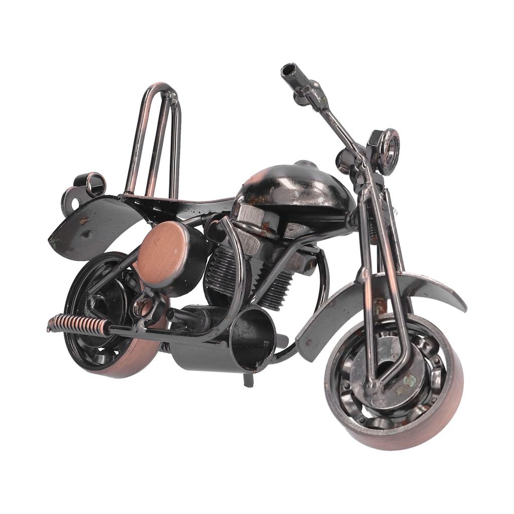 Motorsykkelmodell Retro Bronse Liten Klassisk Utsøkt Hjem Dekorativt Håndverk Ornament