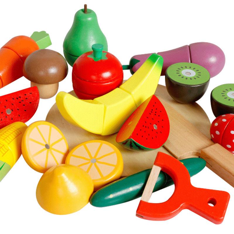 

Children s Magnetic Fruit & Veggie Cut Playset
