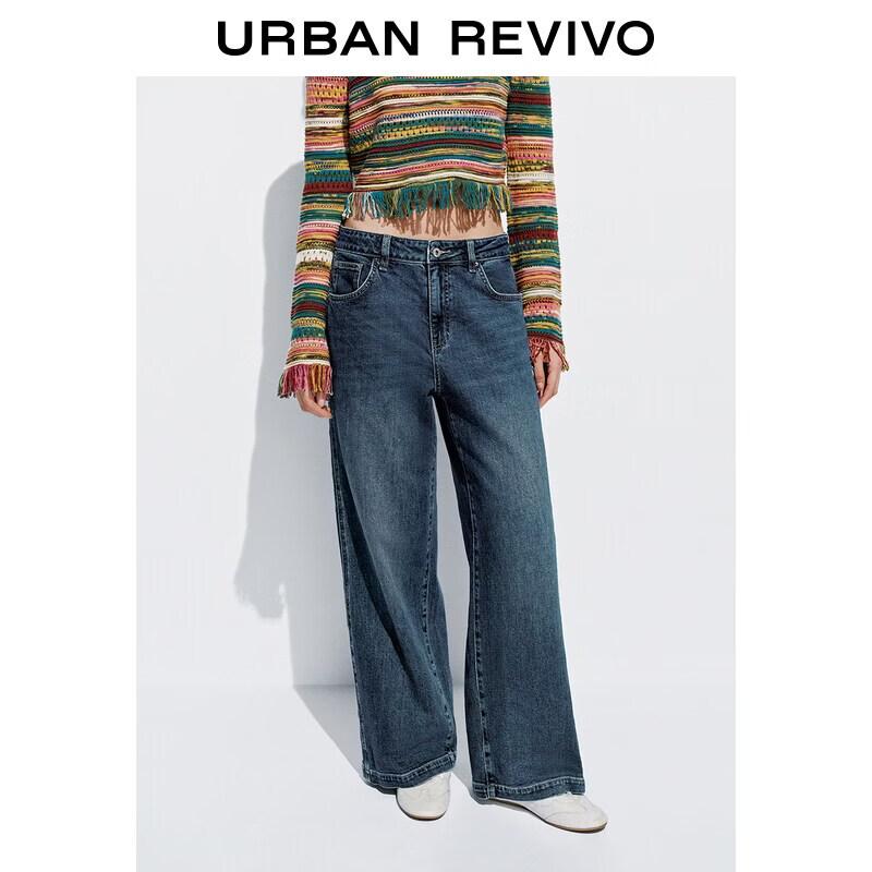UR2026 Women s Washed Wide-Leg Denim Pants 26