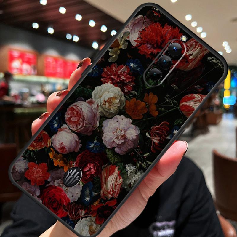 Mitternachtsblumen Hülle Für ZTE Nubia Red Magic 10 Air 7 6S 7S Pro Red Magic 11 10 9 8 8S 9S 10S Pro Plus Abdeckung