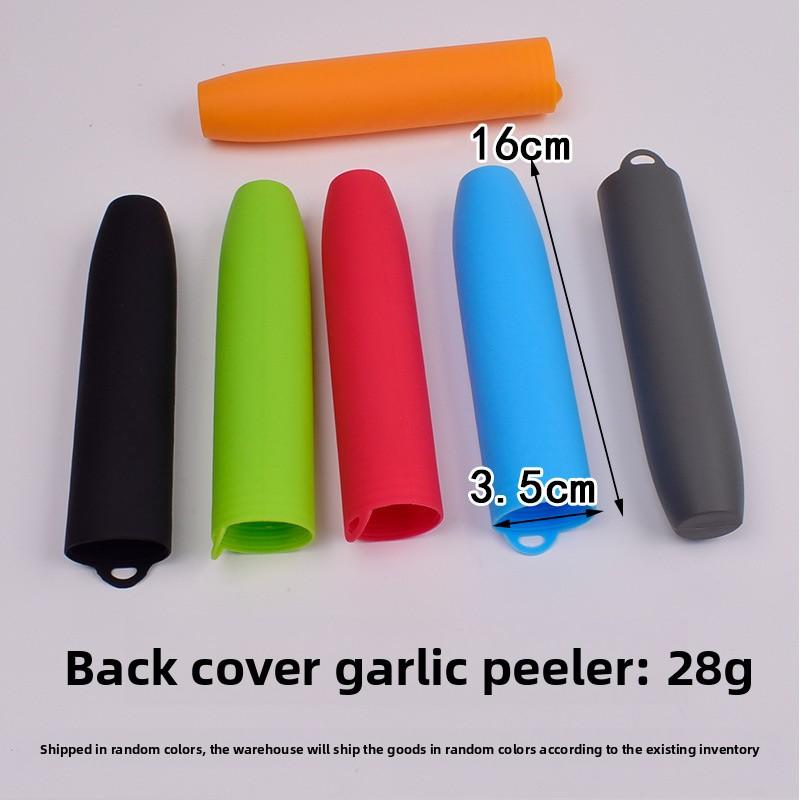 

Thickened Soft Silicone Garlic Peeler Manual Garlic Masher Garlic Peeler and Presser Kitchen Tool 17*3.5*2.5CM сірий