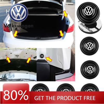 For VOLKSWAGEN VW For Volkswagen VW Polo Beetle Golf CC Touareg Passat 8pcs Car Door Anti Shock Pad Trunk Silicone Thickening So