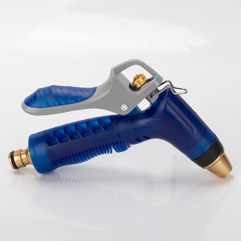 Sky Blue High-Pressure Copper Water Nozzle for Car Wash and Gardening