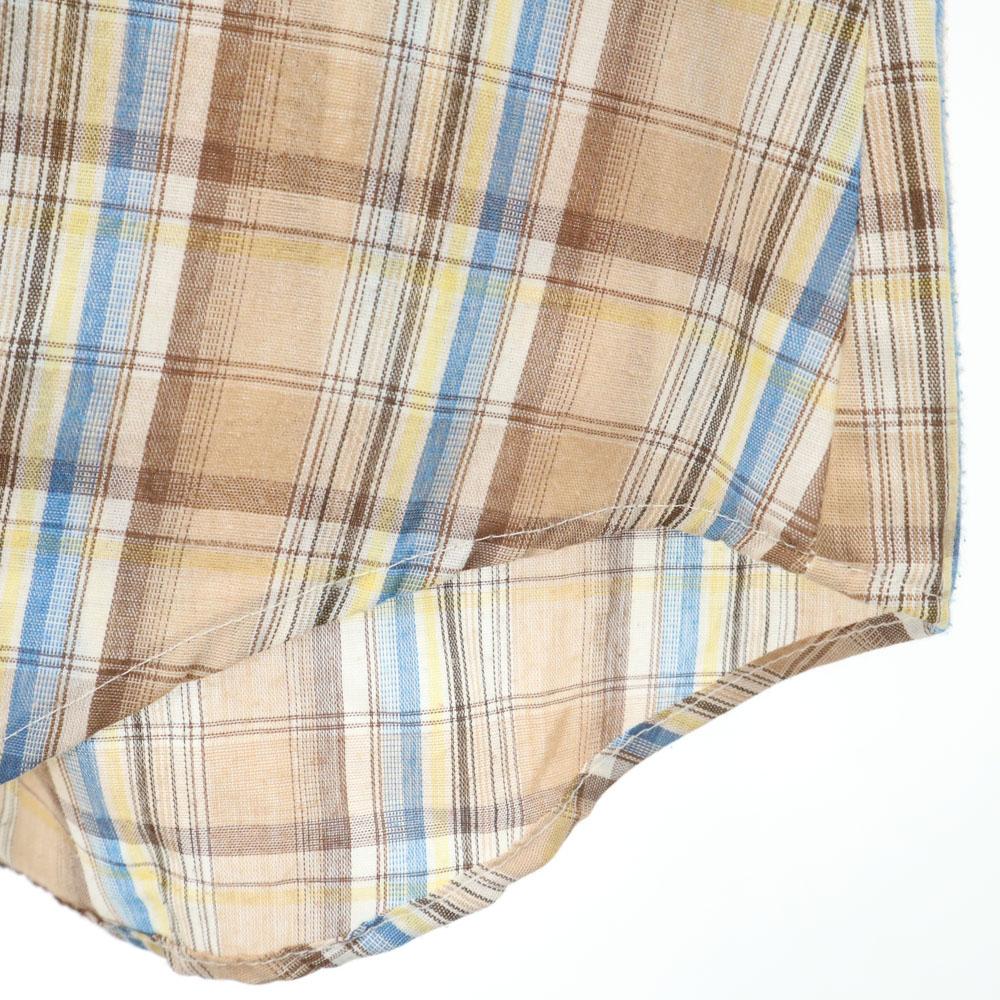 Levi's 70s 80s Made in USA Vintage Check Pattern Long sleeve shirt S Men's Used