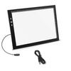 USB 4 Lightbox Light Pad with New Improved Free Storage 4W Dinner Bright LED Contact 4 Light Pad Structure, Bag, Dimmer, (A USB)