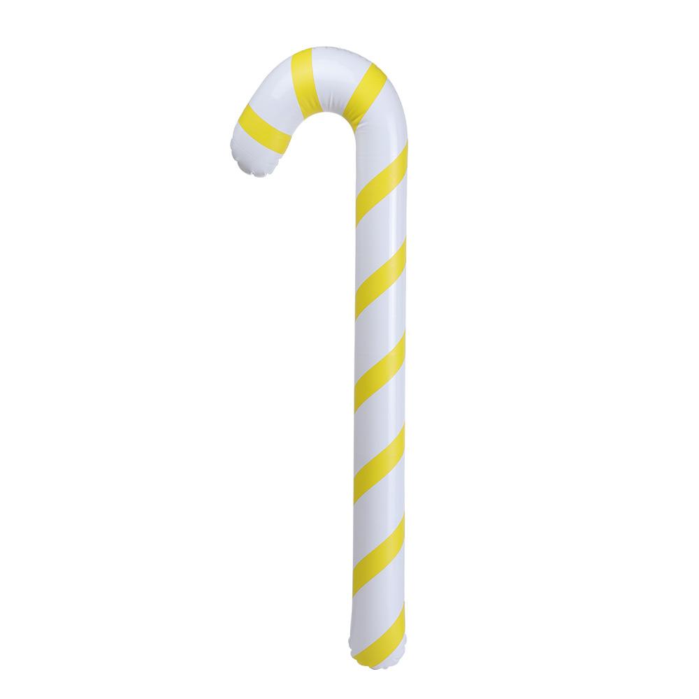 Hanging Ornaments Christmas Candy Cane Santa Claus Walking Stick Crutch Balloons Inflatable Toys