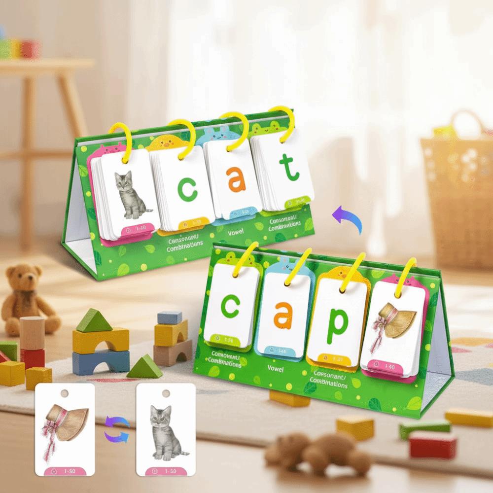 129 Pcs Text Recognition Educational Flash Cards Word Builder Game Teacher Teaching