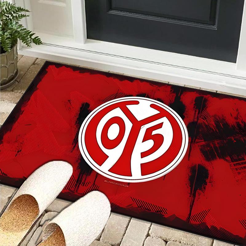 1PC rug Mainz Football Crest Carpet, Chair Rug,Area Rug for Office Bedroom living rooms bedroom, Doormat decor Christmas fan gifts