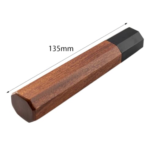 2X Japanese Chef Knife Handles, Octagonal Handles for DIY Knife-Friendly Wood Knife Making, Detailing Accessories