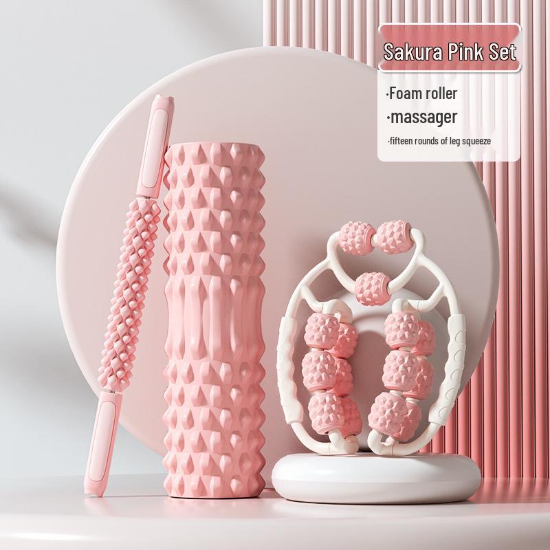 Professional Foam Roller for Muscle Relaxation and Leg Slimming - Wolf Tooth Massage Roller for Yoga and Fitness