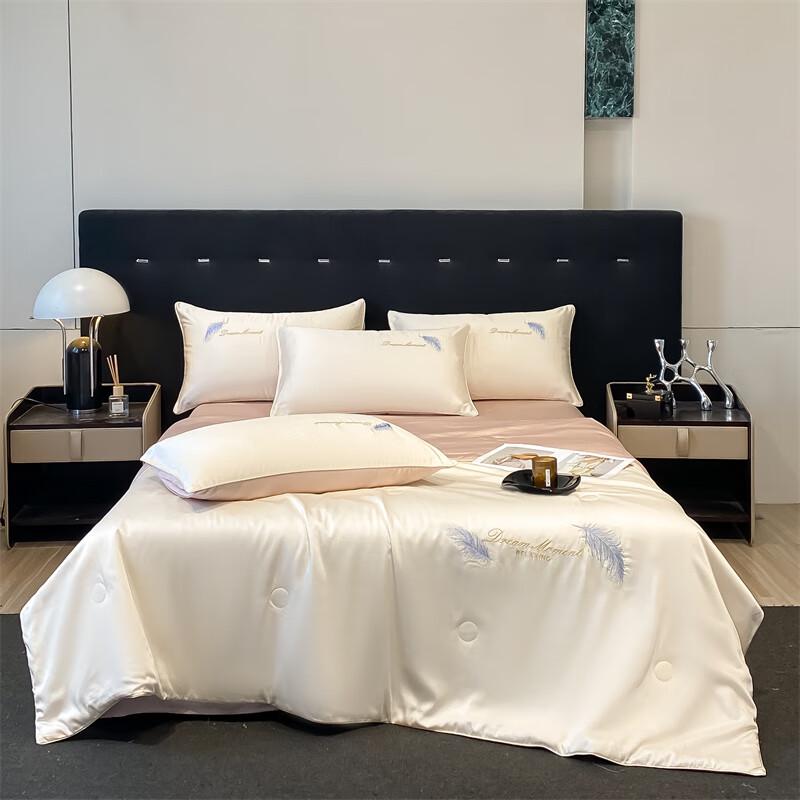 

Aosumeng Cool-Touch Embroidered Summer Quilt