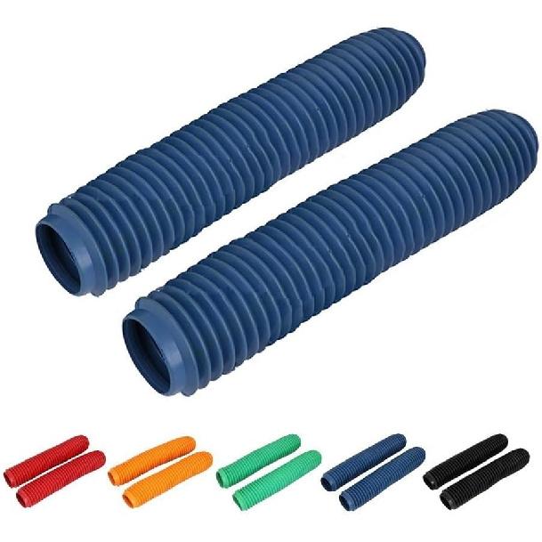 Универсальный передний амортизатор XR250 DR200/250 KDX200/250 F650 Пыльник вилки Мотоциклетный резиновый пылезащитный чехол(синий) синий