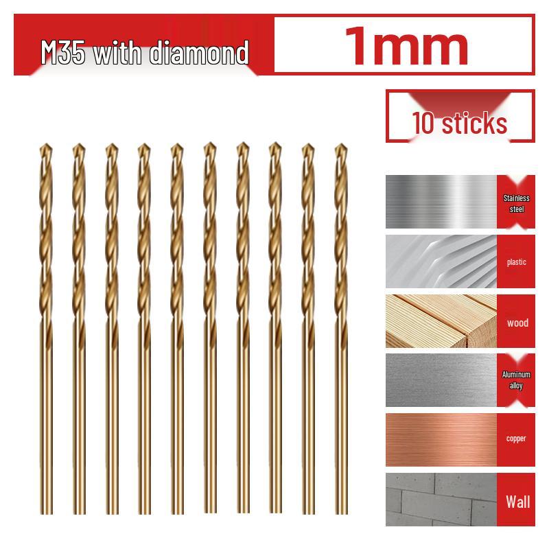 Cobalt-Coated High Hardness 304 Stainless Steel Twist Drill Bit