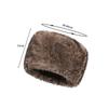 Winter Russian Winter Hat for Men and Fluffy Fur Suitable for Small Warm Respect for the Aged Brown Hat, Women, Hat, Warm, Thick, Stylish, Seniors,