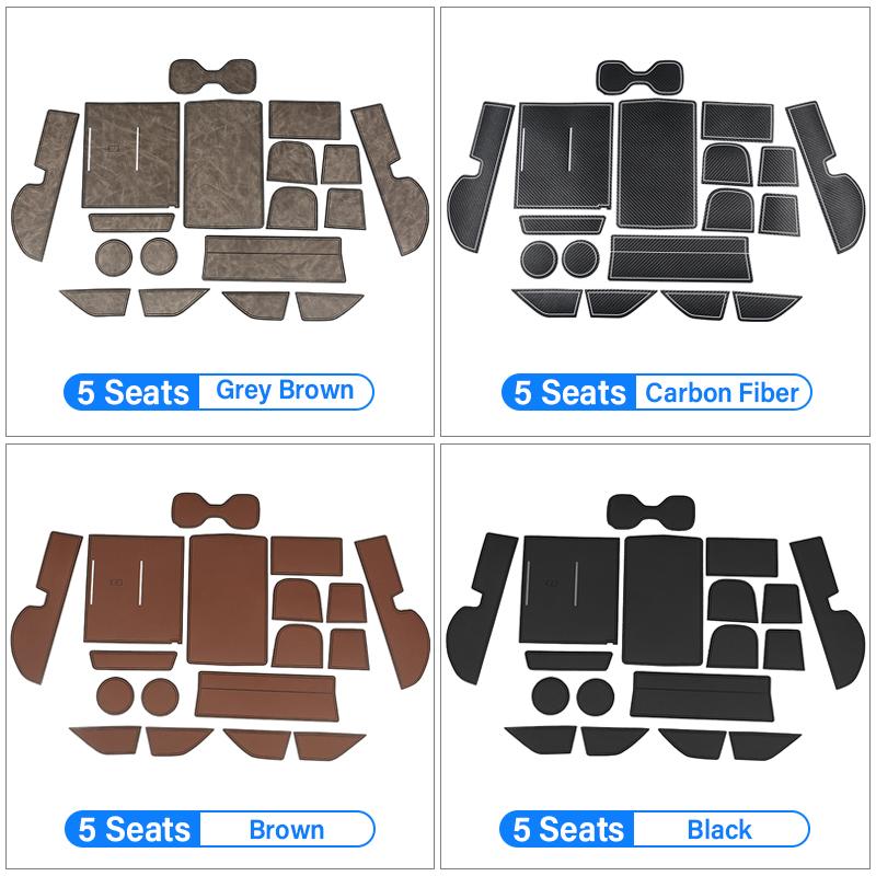 Car Accessories For Honda CR-V CRV 6th Gen 2023 2024 2025 Hybrid Leather Gate Slot Pad Cup Cushion Sticker Non-Slip Rug Mats