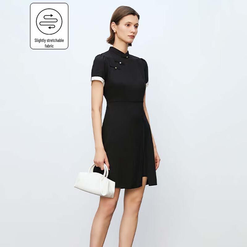 

JESSIE New Chinese Style Button-Down Short-Sleeved Dress L