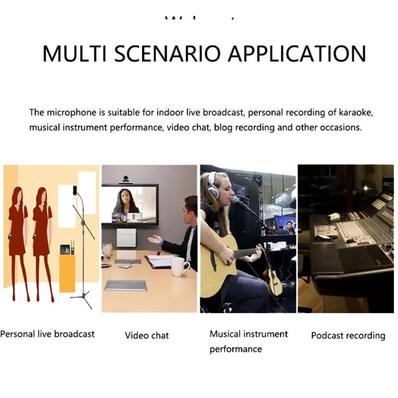 Portable Handheld Mic Machine Home Party Birthday tphone Widely Use Vocal Presentation Round Filter