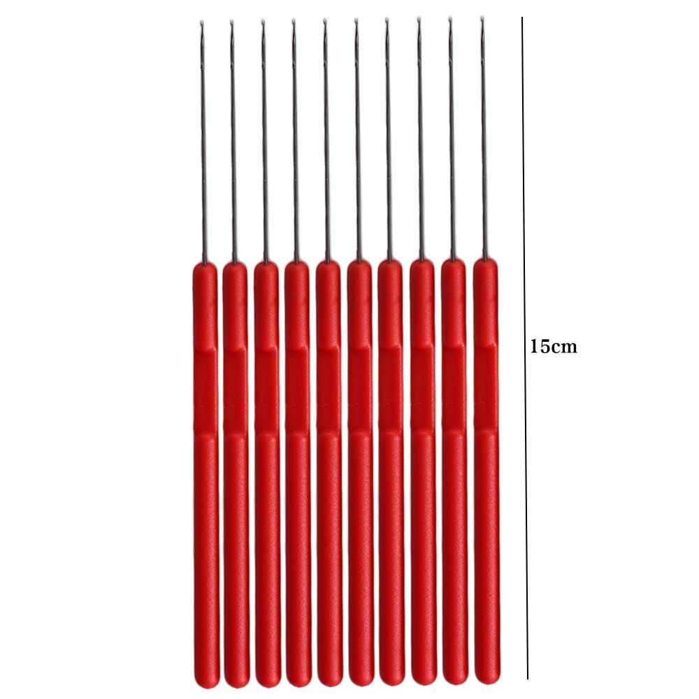 10pcs/set Plastic Dreadlock Crochet Needle Knitting Micro Hook Needle for Jumbo Braiding