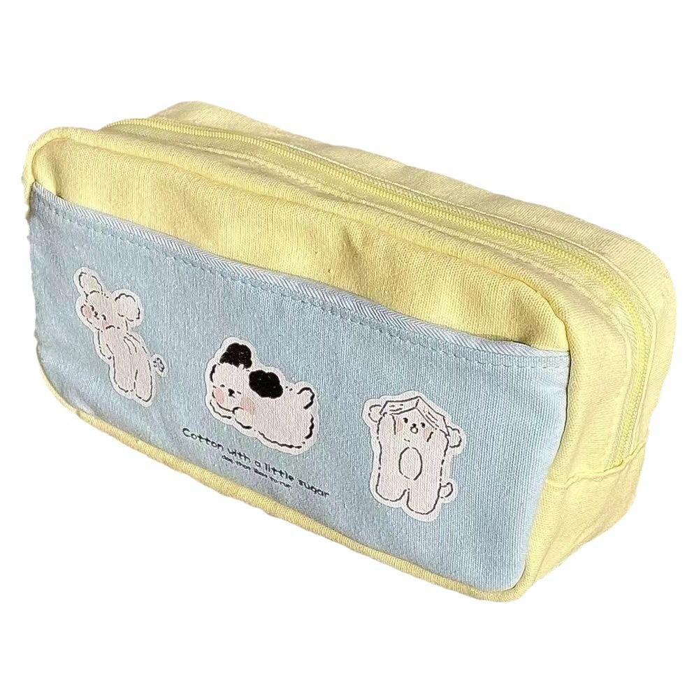 

Cotton Linen Dog Pen Case With Large Capacity For Students And Office Use