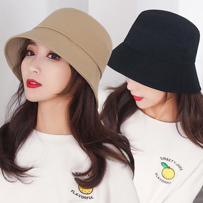 Kadın Modası Günlük Temel Düz Sade Kova Şapka