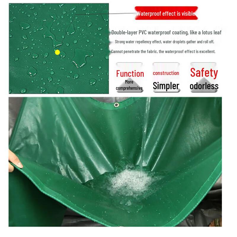 Dewishi Heavy-Duty PVC Waterproof Tarp
