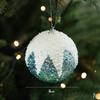 8Cm Foam Sequin Christmas Balls Shatterproof Colorful Hanging Ornaments For Xmas Tree Decorations Party Home Holiday Decor