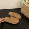 Thick-soled Women's Outer Wear Spring and Summer Vacation One Pedal Bag Head Half Drag Single Shoes